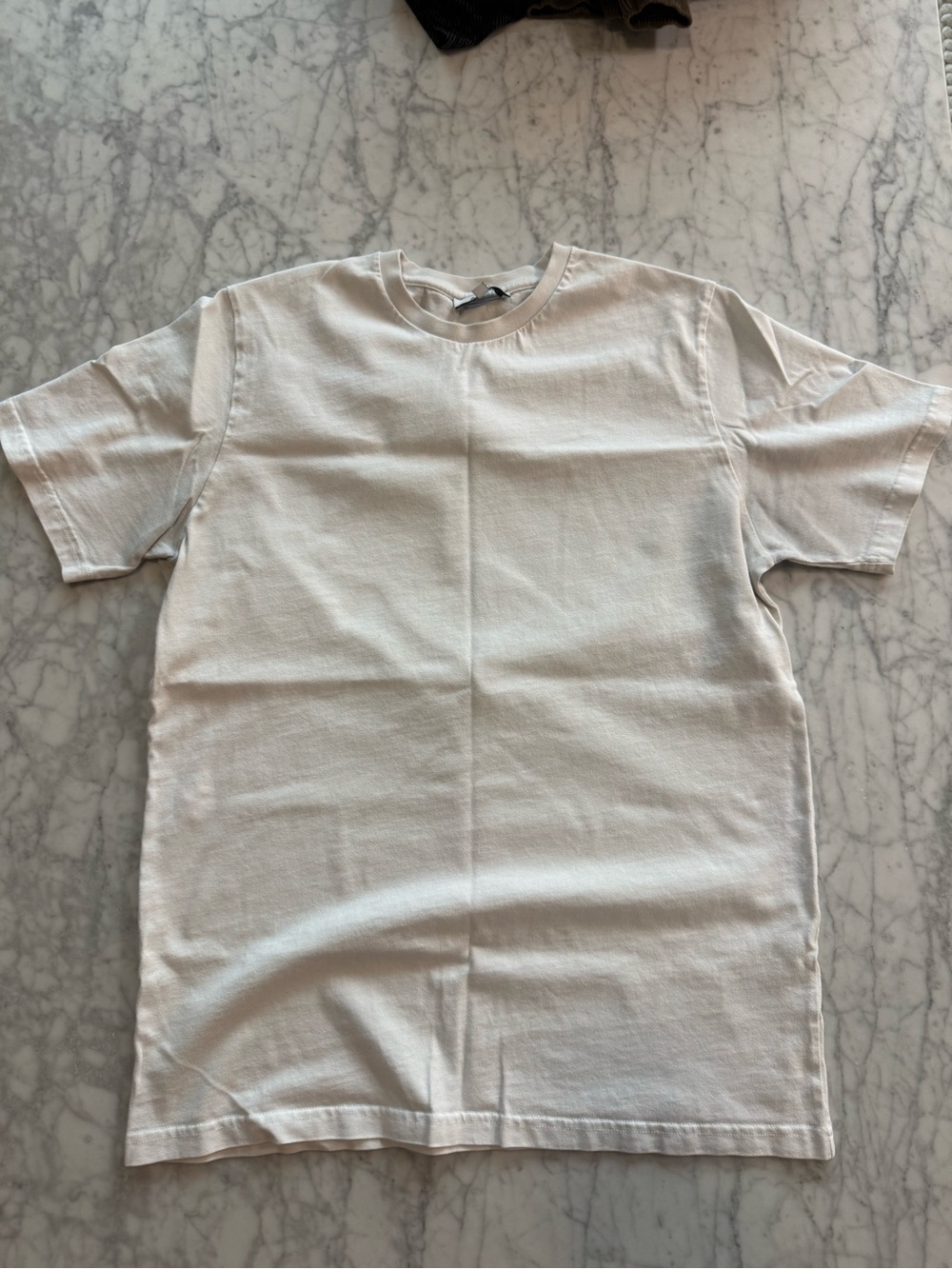 Arne Men's Plain Crewneck Short Sleeve Tee in White